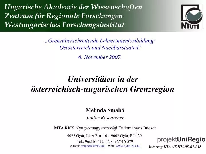 universit ten in de r sterreichisch ungarischen grenzregion