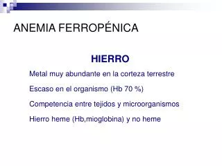 anemia ferrop nica