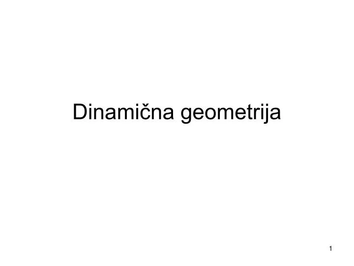 dinami na geometrija