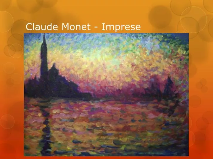 claude monet imprese