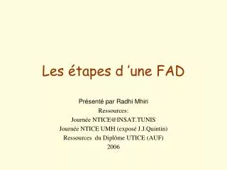 les tapes d une fad