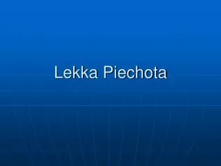 lekka piechota