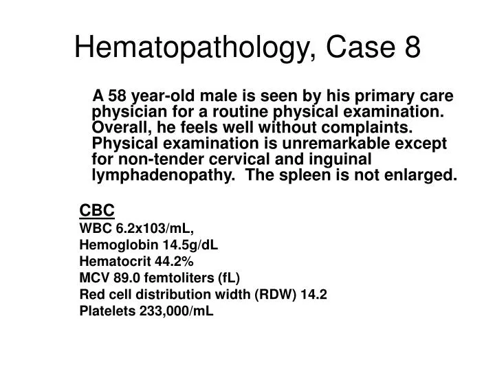 hematopathology case 8