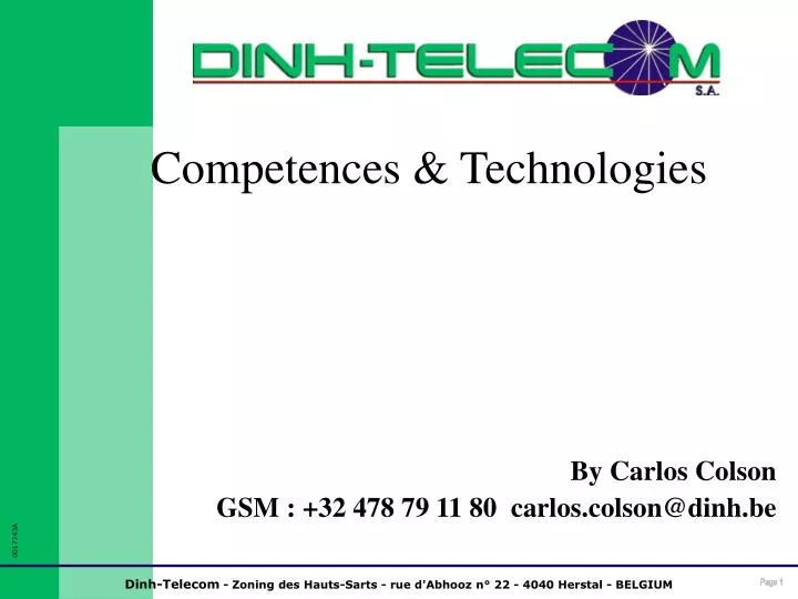 competences technologies