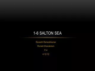 1-6 Salton Sea