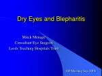 Dry Eyes and Blepharitis