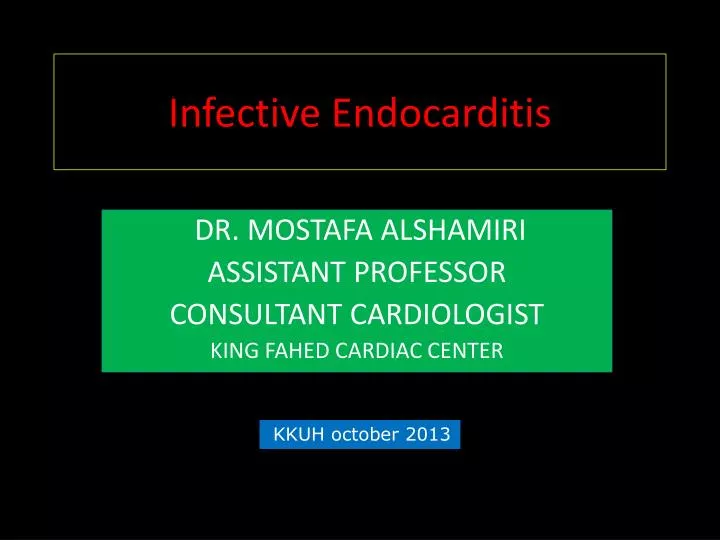 infective endocarditis