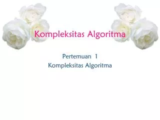 kompleksitas algoritma