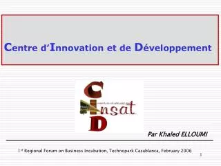 c entre d i nnovation et de d veloppement