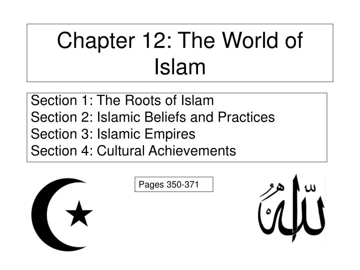 chapter 12 the world of islam