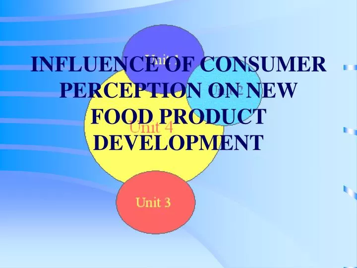 influence of consumer perception on new food product development