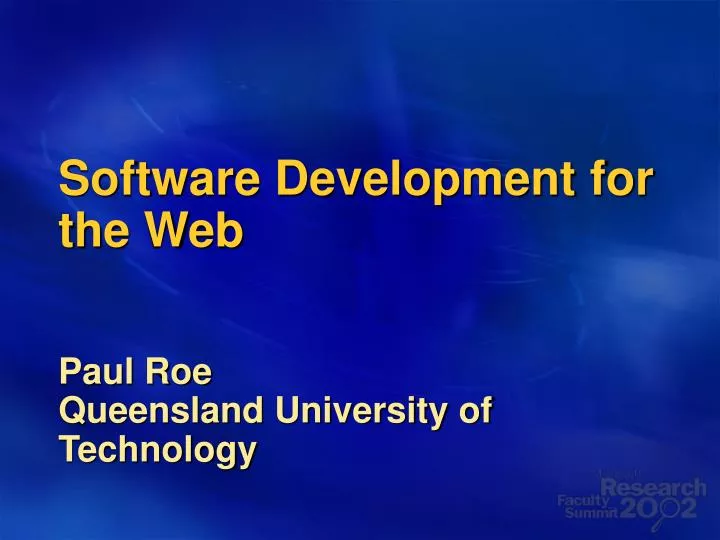 software development for the web