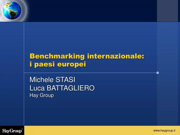 benchmarking internazionale i paesi europei