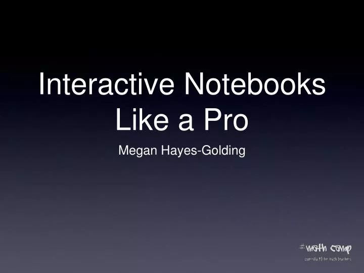 interactive notebooks like a pro