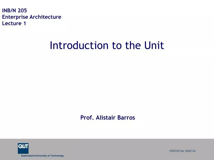 introduction to the unit
