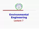 Environmental Engineering Lecture 7 - slide 1