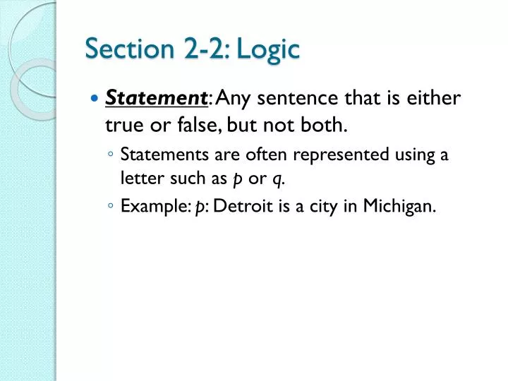 section 2 2 logic