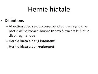 hernie hiatale