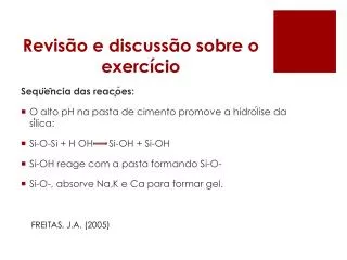 revis o e discuss o sobre o exerc cio