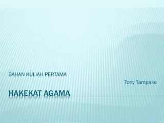 bahan kuliah pertama tony tampake