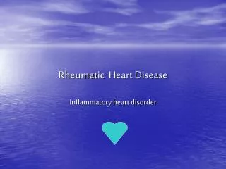 rheumatic heart disease