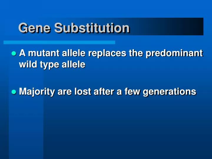 gene substitution