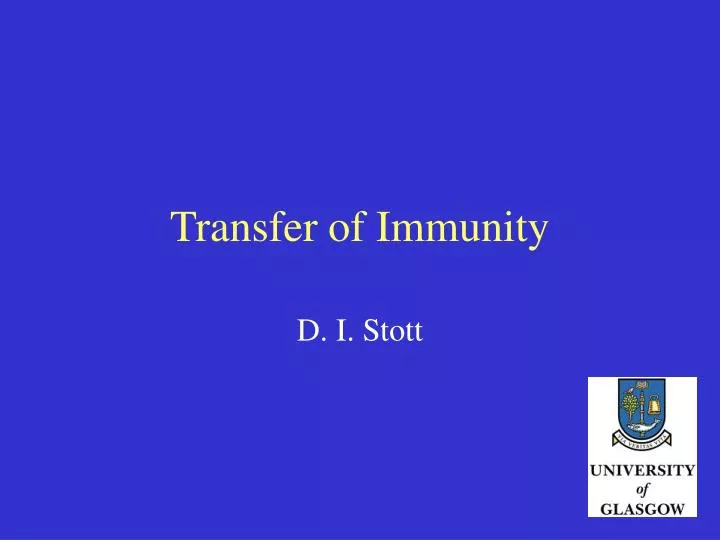transfer of immunity