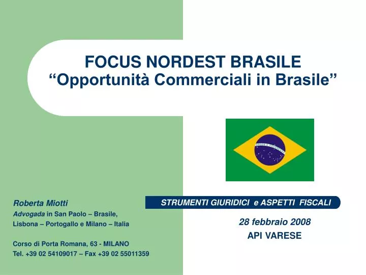 focus nordest brasile opportunit commerciali in brasile