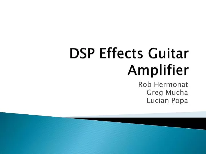 dsp effects guitar amplifier