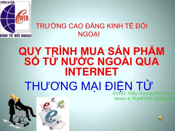 tr ng cao ng kinh t i ngo i th ng m i i n t