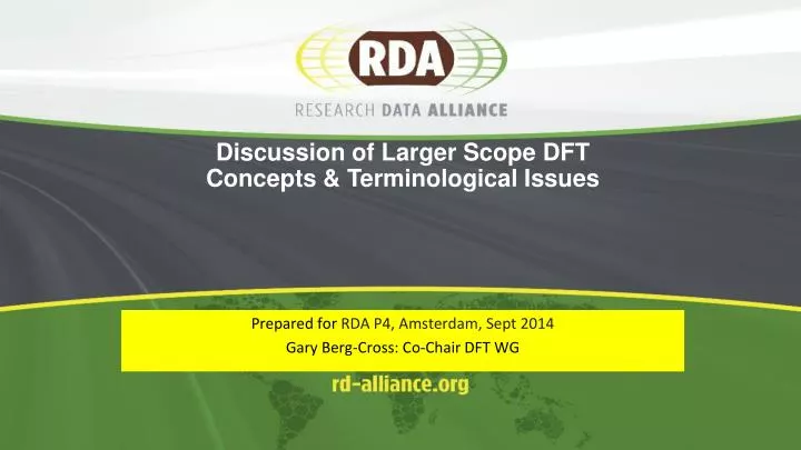 discussion of larger scope dft concepts terminological issues
