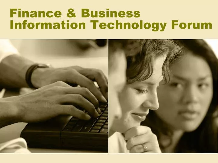 finance business information technology forum