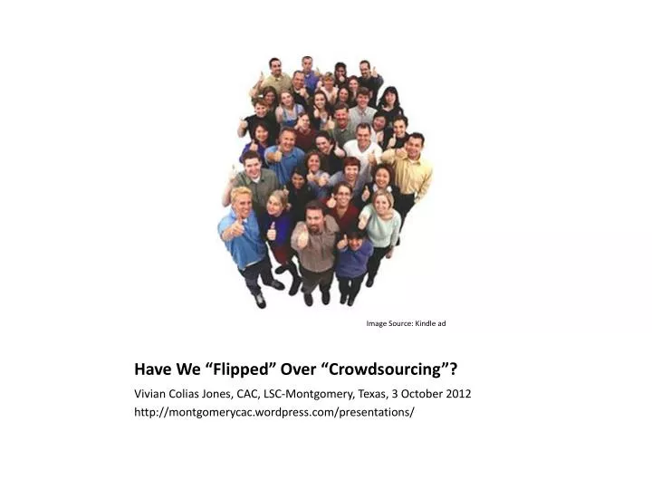 have we flipped over crowdsourcing