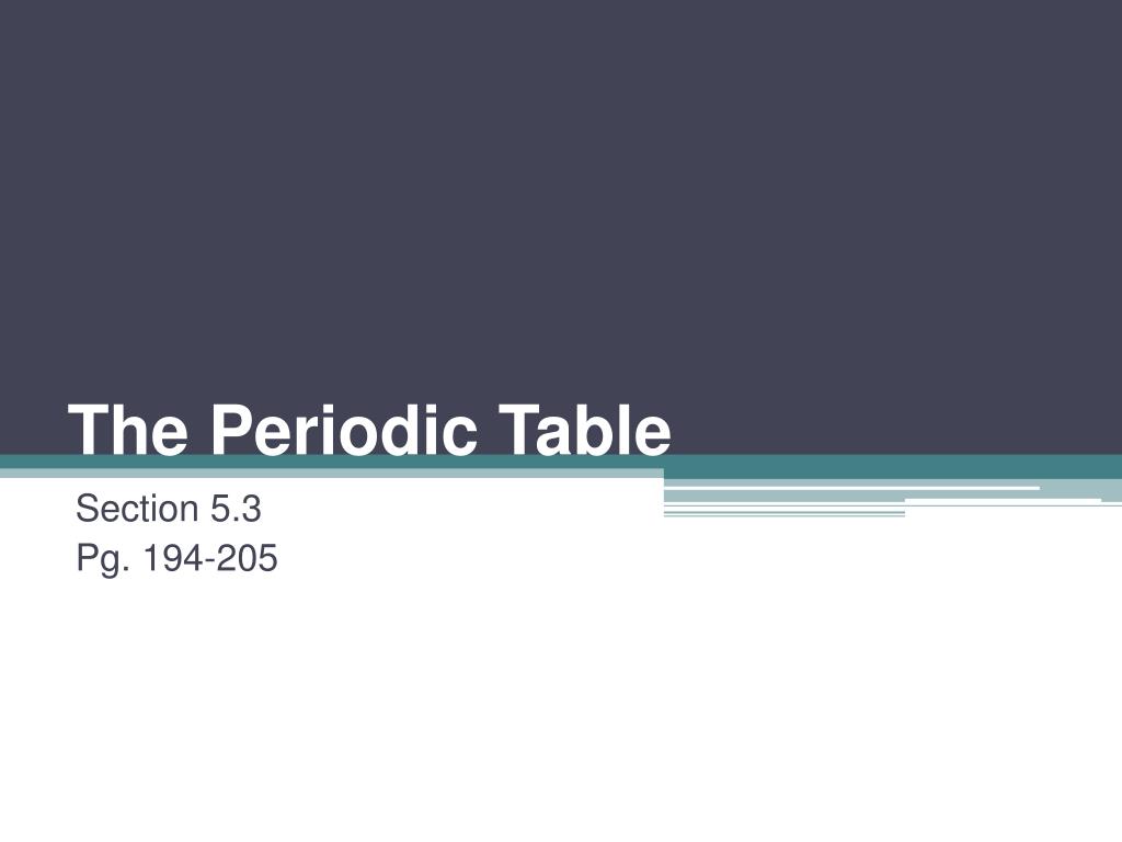PPT - Explore the Periodic Table: Mendeleev's Legacy and Modern Trends ...