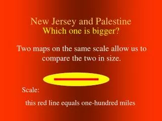 New Jersey and Palestine