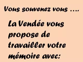 vous souvenez vous
