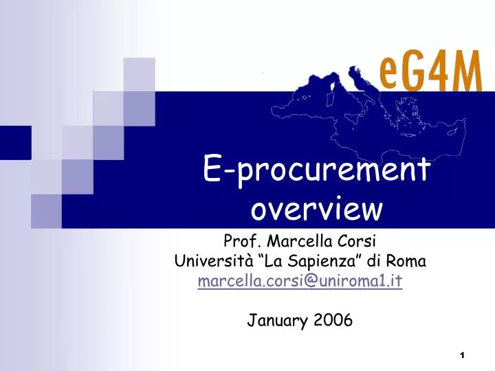 e procurement overview