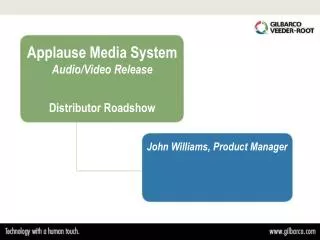 Applause Media System Audio/Video Release Distributor Roadshow