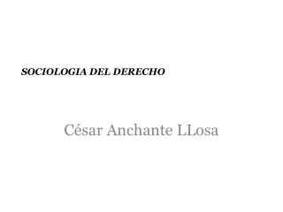 sociologia del derecho
