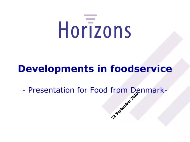 developments in foodservice presentation for food from denmark