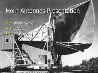 Horn Antennas Presentation