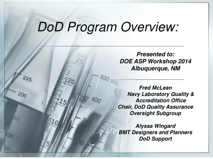 dod program overview