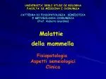 Malattie della mammella - slide 1