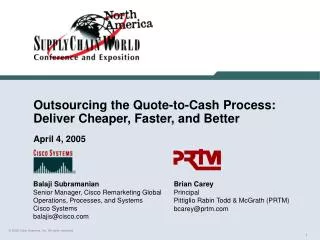Outsourcing the Quote-to-Cash Process: Deliver Cheaper, Faster, and Better