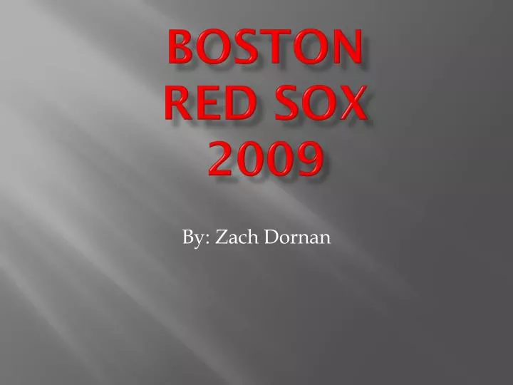 boston red sox 2009