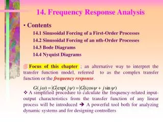 14. Frequency Response Analysis