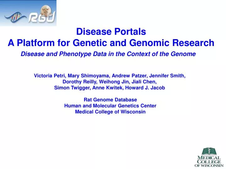 disease portals a platform for genetic and genomic research