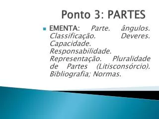 ponto 3 partes