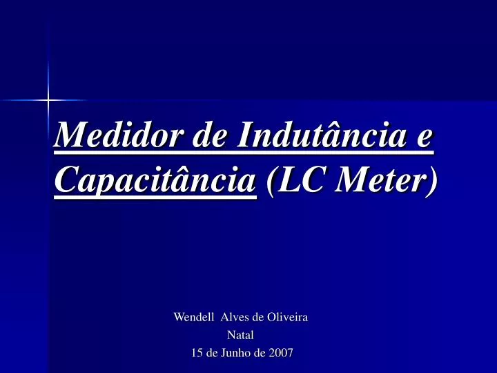 medidor de indut ncia e capacit ncia lc meter