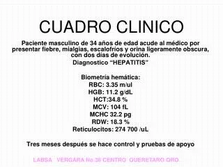 cuadro clinico